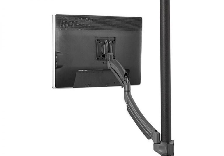 Ergonomic monitor stand with swivel arm